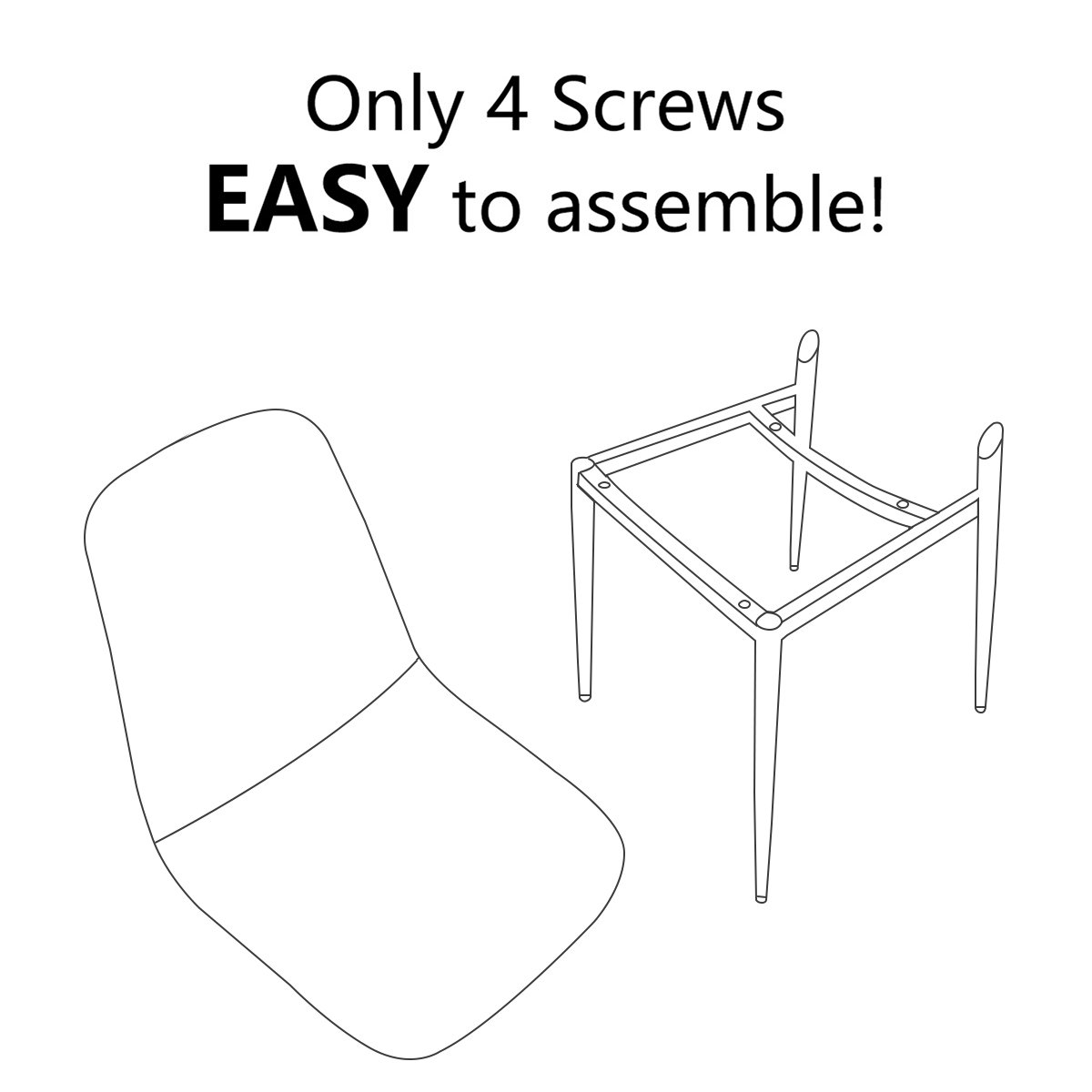 Brookelyne Upholstered Fabric Side Chair Dining Chair (Set of 4)